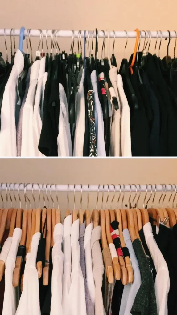 Closet Organization Matching Hangers