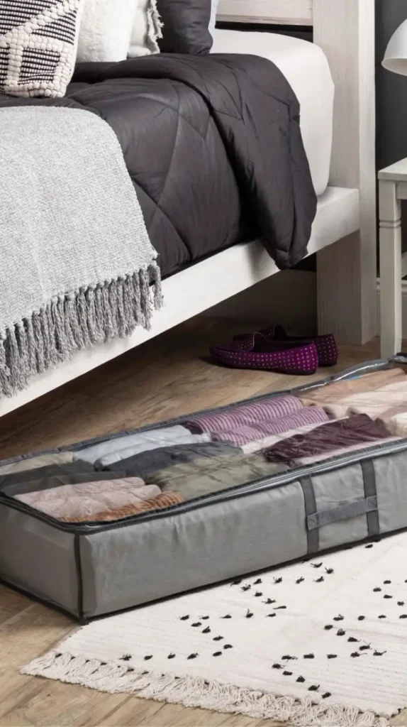 Blanket Storage Living Room Under-Sofa Storage Bins 