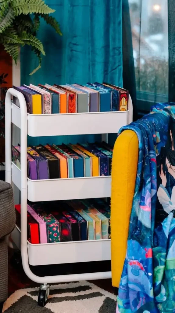 Blanket Storage Living Room Rolling Carts