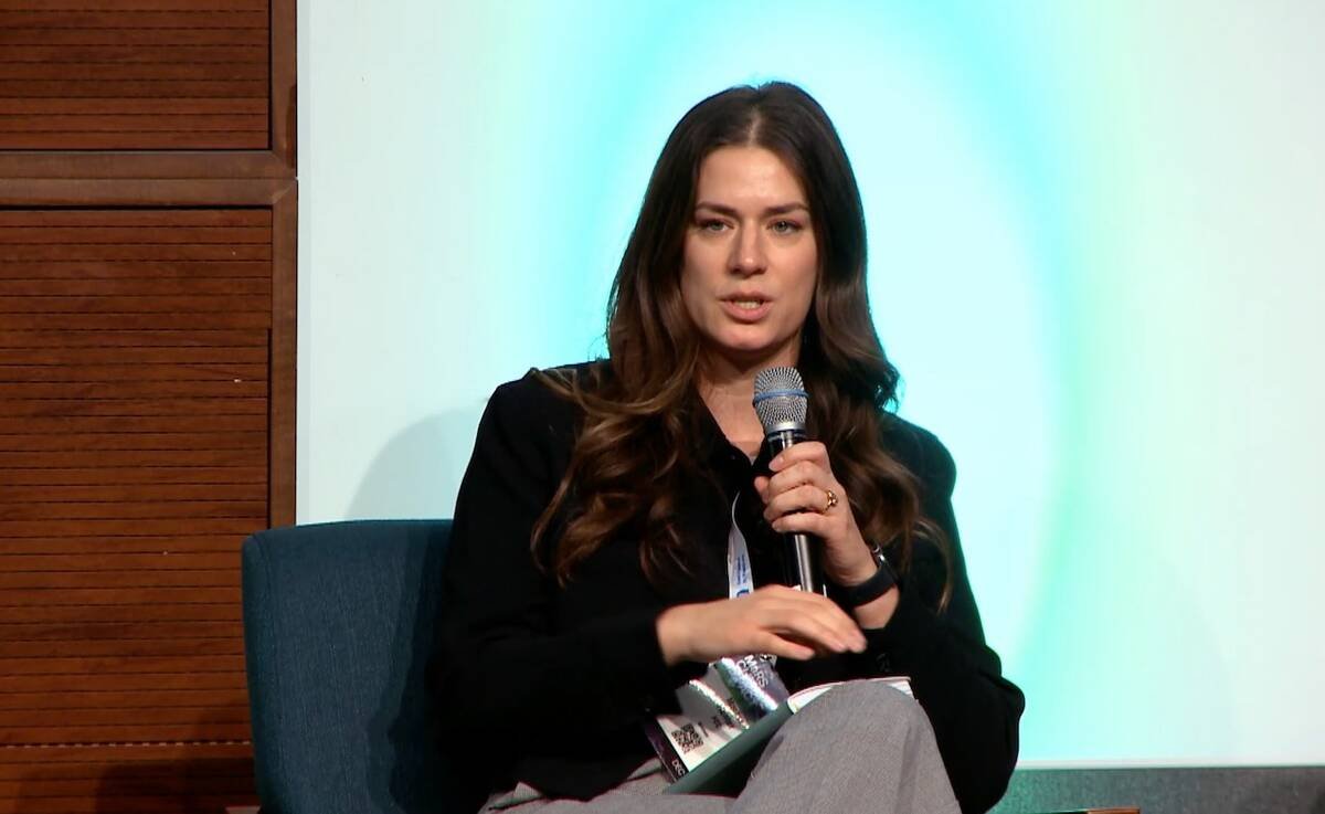 Marlise Hunter, of FCC, at the MaRS Discovery District’s 2025 Climate Impact Event.
Photo: Screen capture