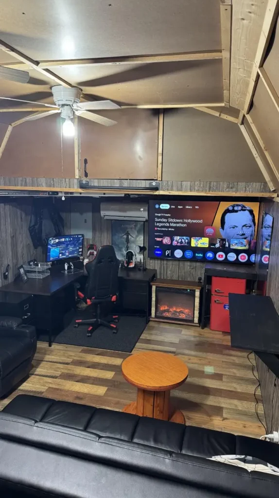 Garage Man Cave Gamer’s Hangout