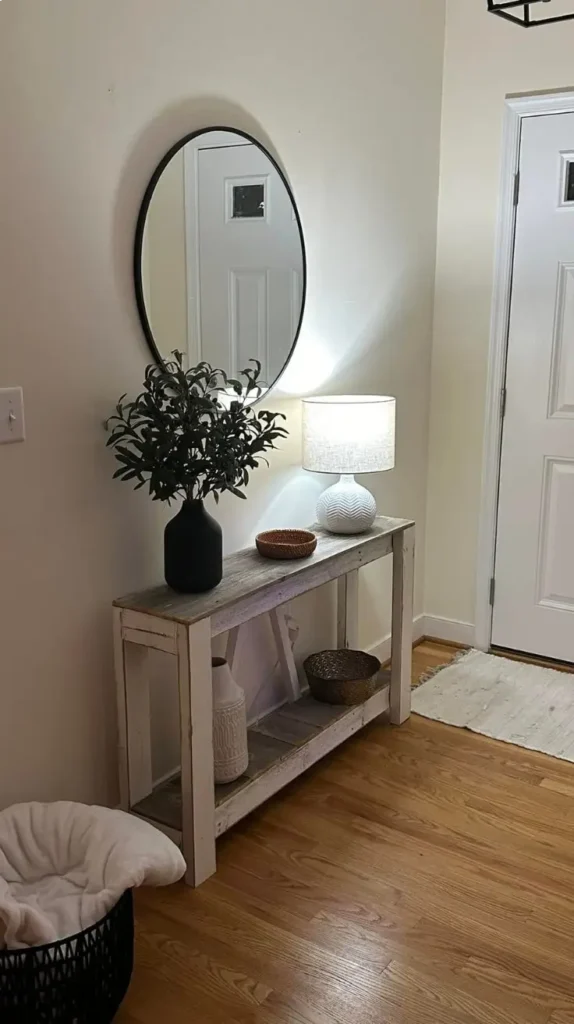 January Home Decor Entryway Styling