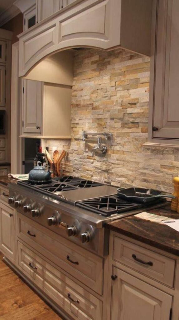Kitchen Backsplash Natural stone backsplashes