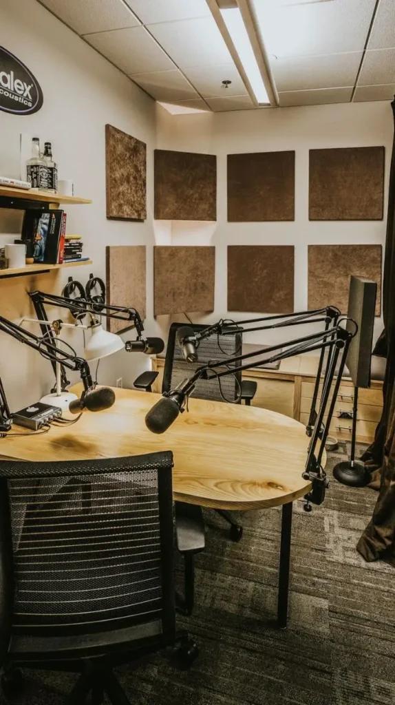 Small Space Podcast Studio Design