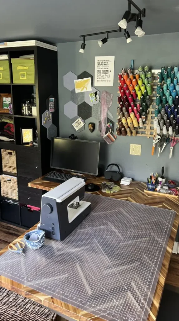 Sewing Room Organization Cutting Table