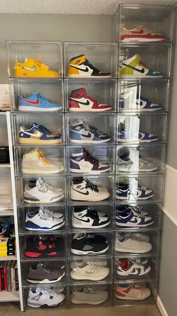 Shoe Organization Stackable Shoe Bins 
