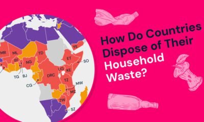 This is a teaser image of a heatmap highlighting the most common household waste disposal methods in surveyed African countries, as revealed by the Lloyd’s Register Foundation World Risk Poll.