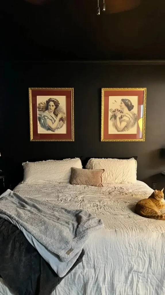 Black and Grey Bedroom Monochrome Artwork