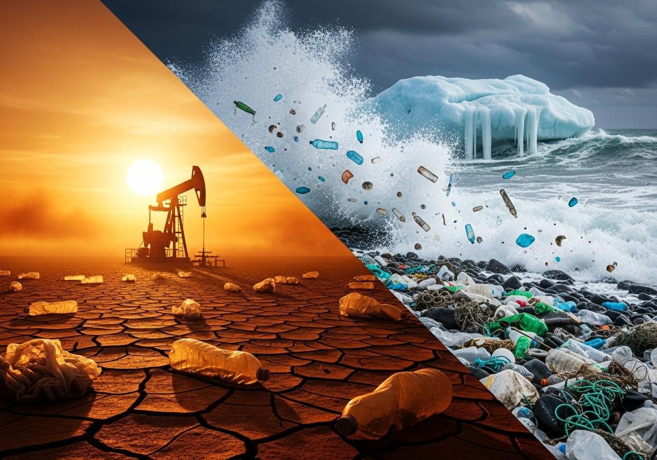 Climate Change Meets Plastic Pollution