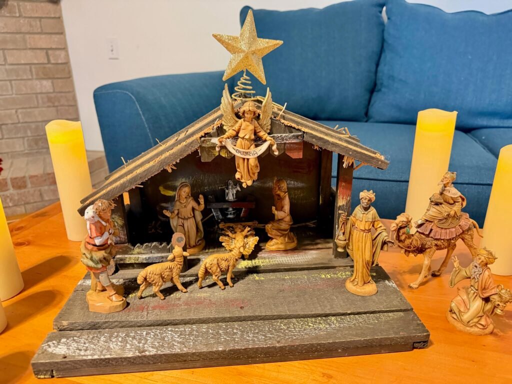 CDATA[
“Behold, a virgin shall conceive and bear a son,
and his name shall be called Emman′u-el” Matthew 1:23
![Manger