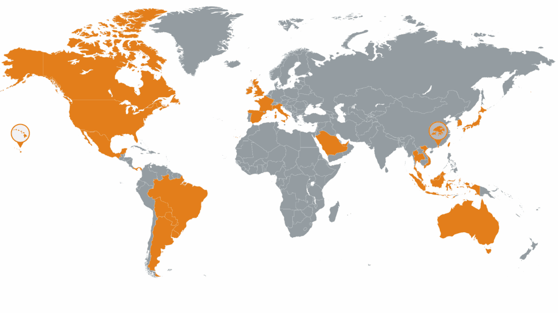 world map