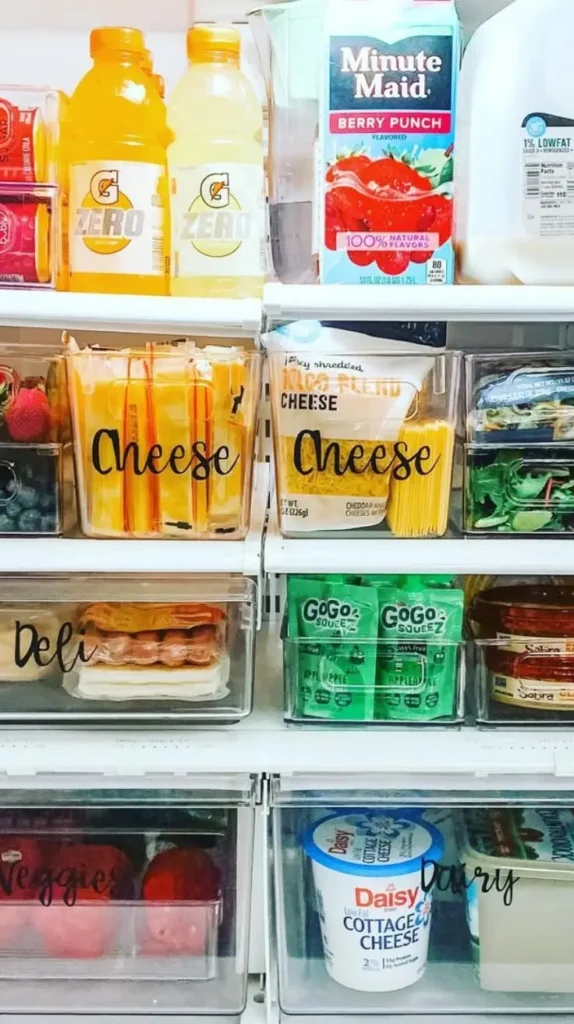 Fridge Organization Clear Containers