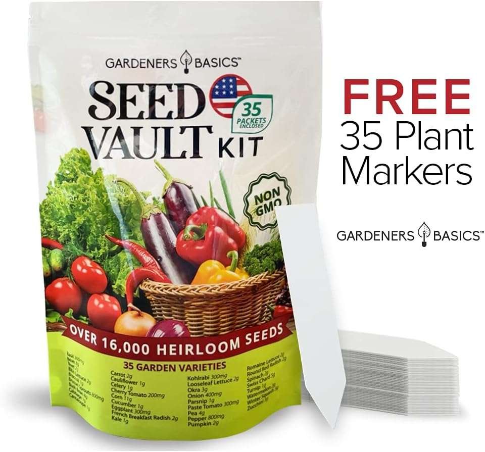 What is Gardeners Basics Survival Vegetable Seeds Garden Kit