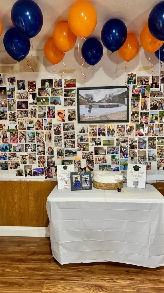 Graduation Decor Photo Memory Wall 