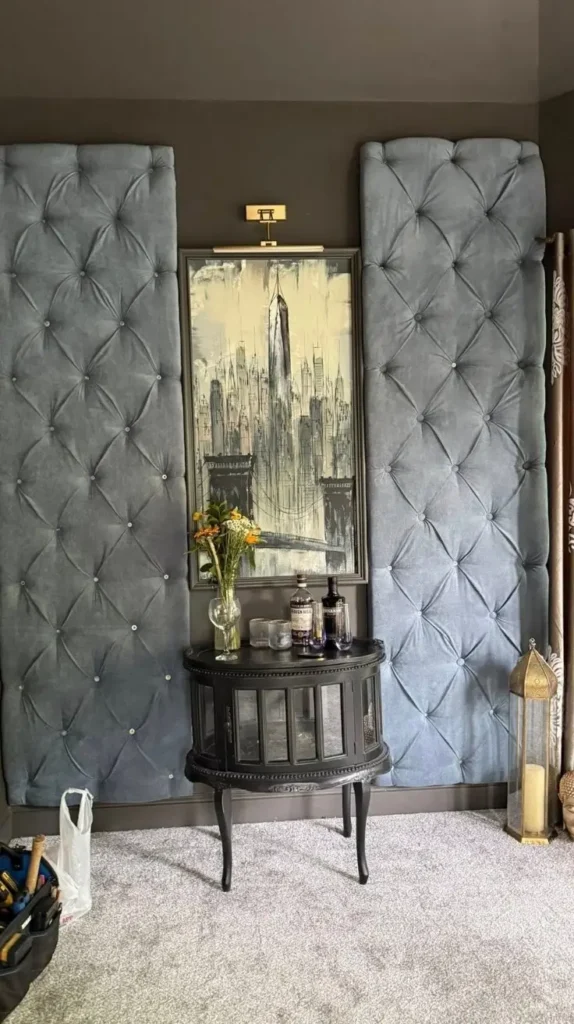 Living Room Fabric Wall Panels