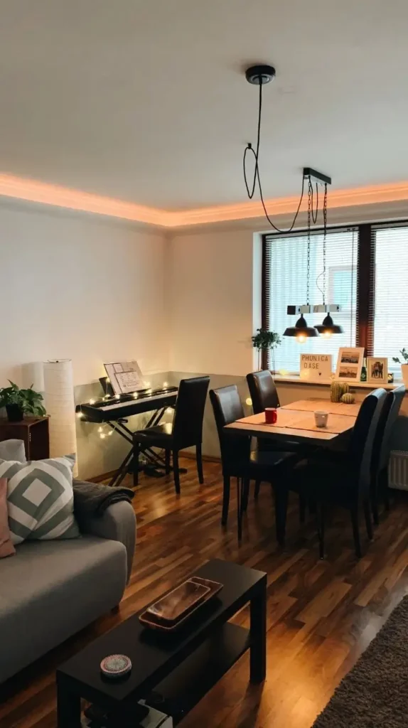 Living Room LED-Integrated Walls