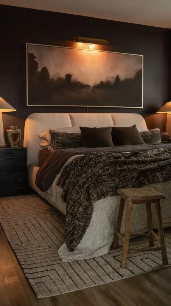 Mens Bedroom Dark Tones