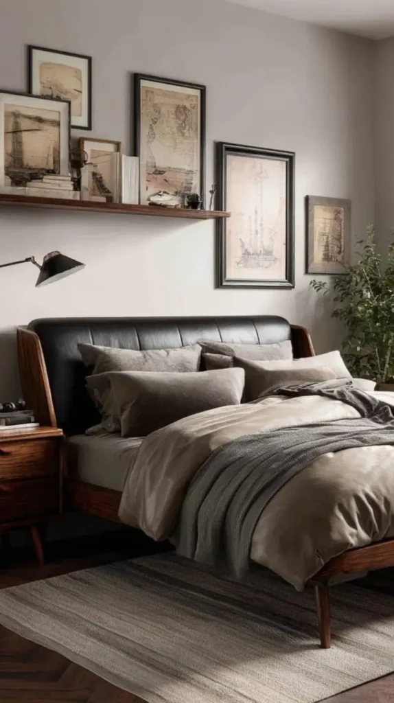 Mens Leather bedroom ideas 