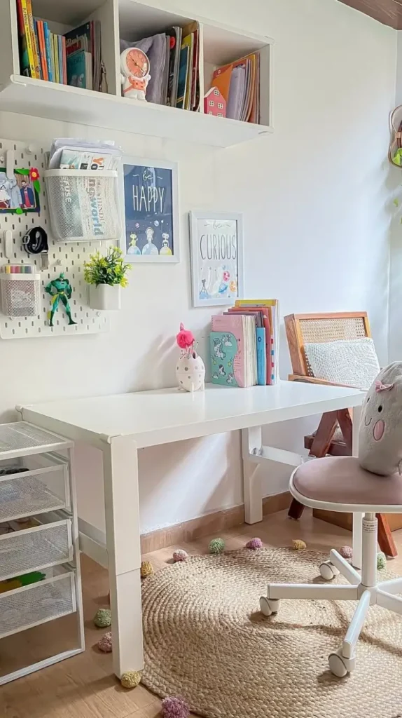 Study Desk Decor Soft Textures