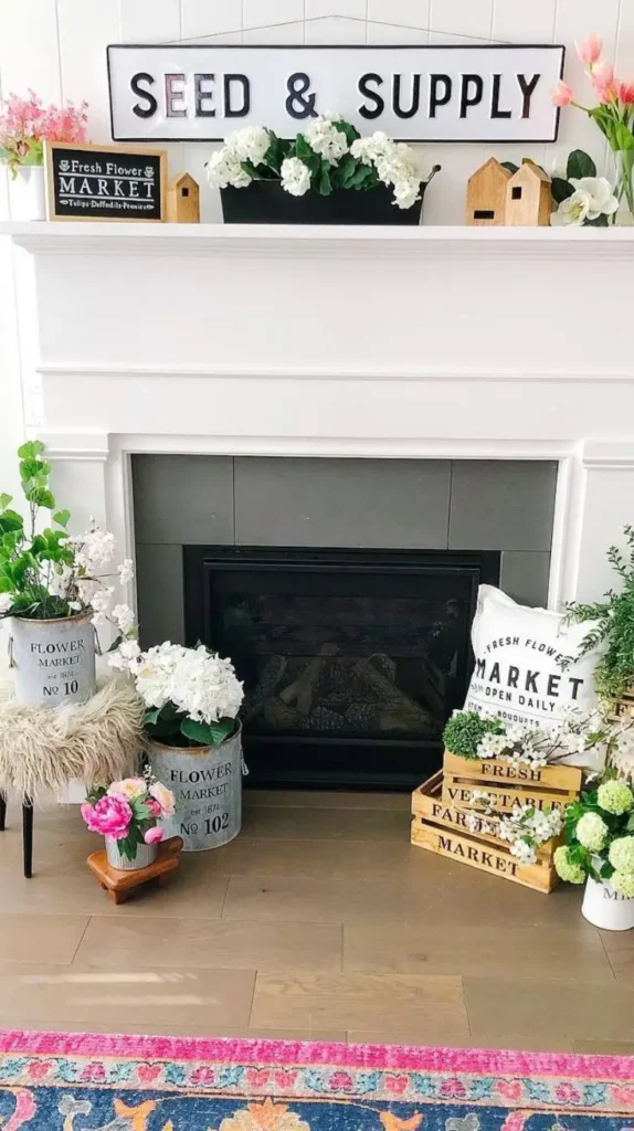 Stunning Spring Mantle Decor Ideas to Refresh Your Living Space