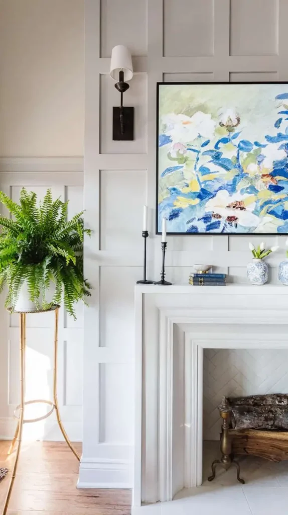 Spring Mantel Decor Botanical Prints