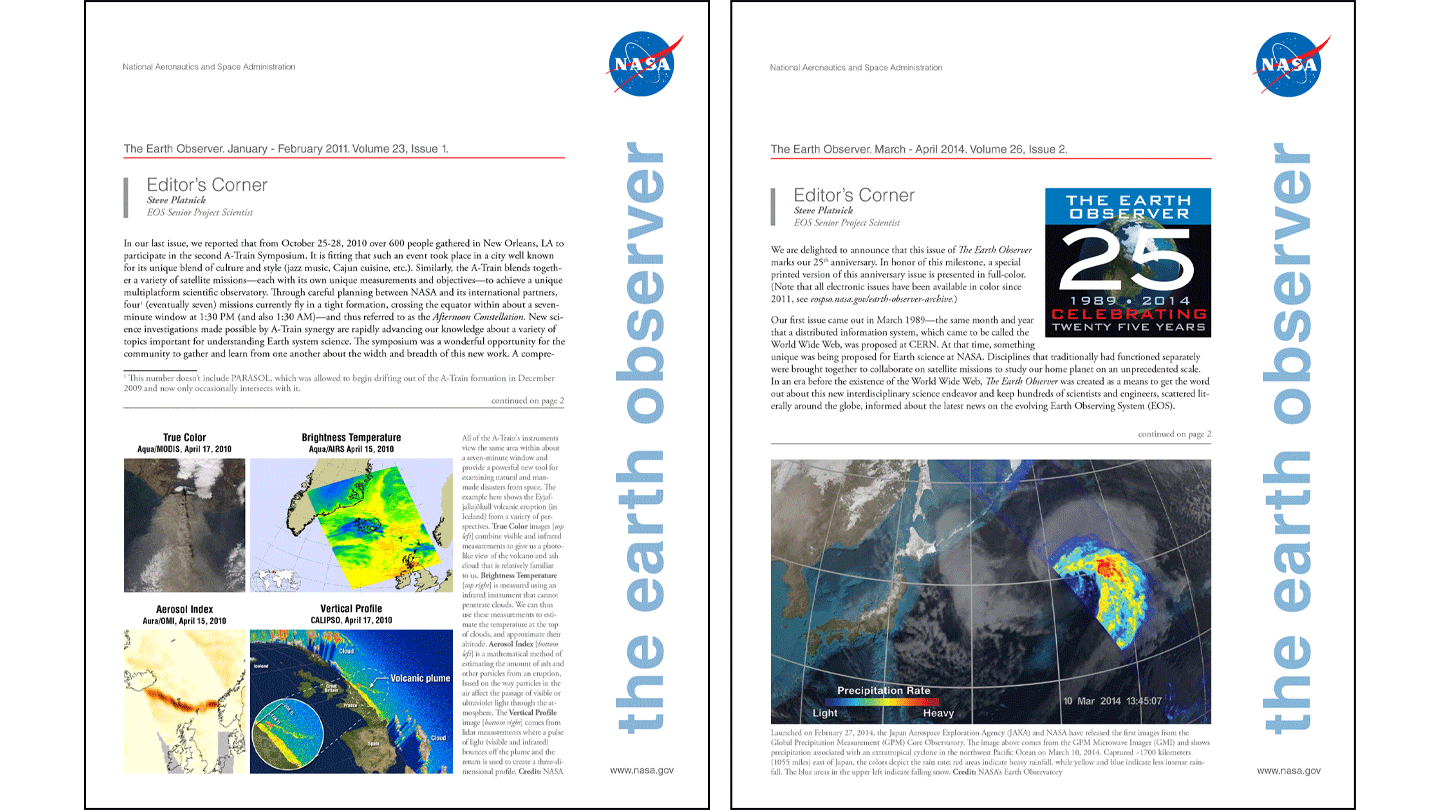 Earth Observer Covers 7-8