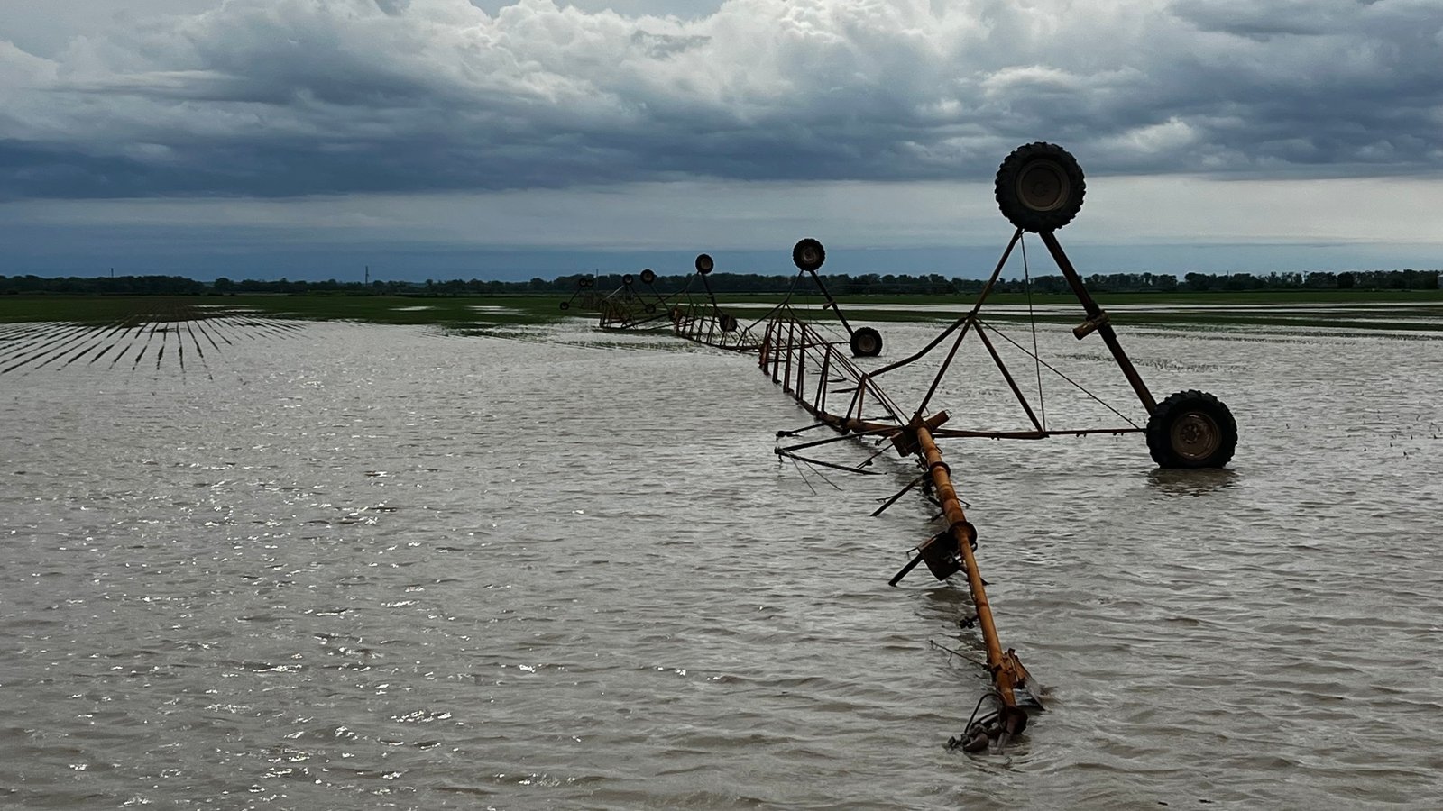 Quentin Connealy’s farmland in Burt County, Nebraska flooded three times in 2019. When forecasts allow enough notice, Connealy tries to take steps to protect his farming equipment.