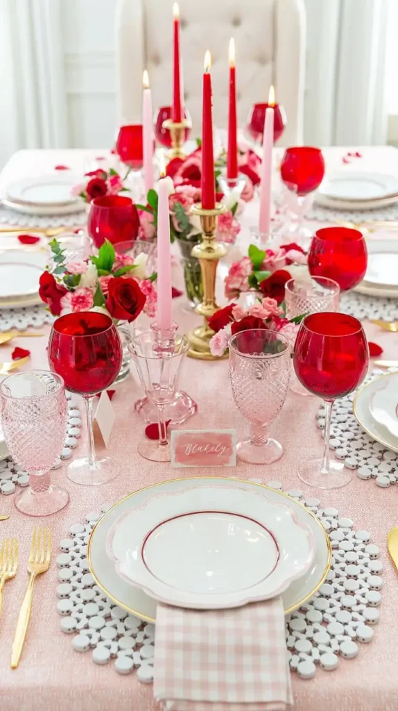 Valentine’s Personalized Place Setting Table 