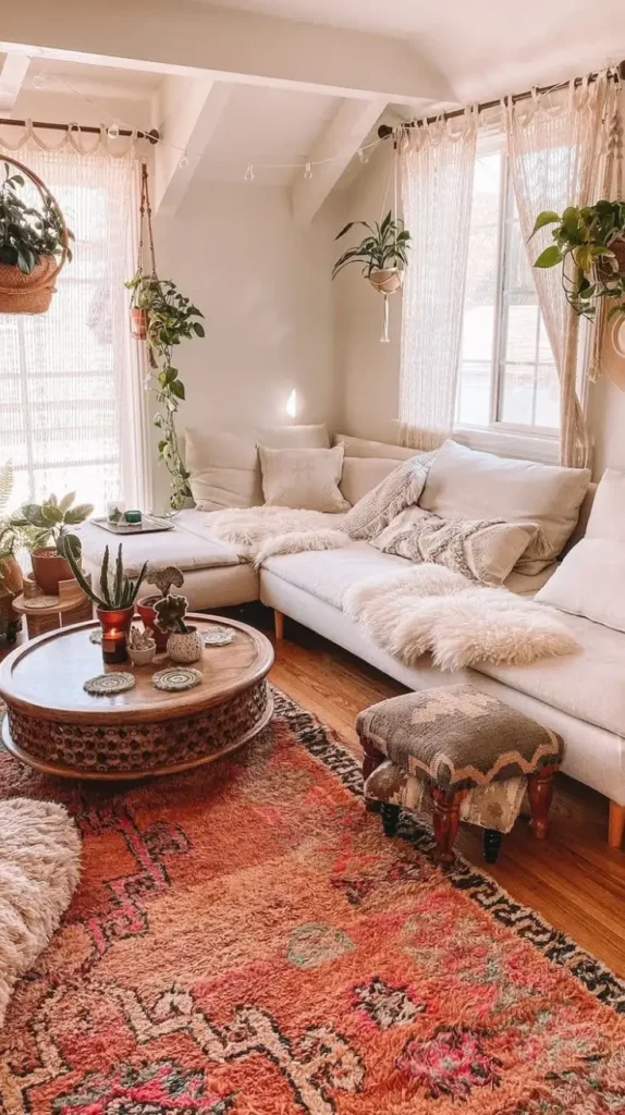 Boho Living Room Decor Ideas 