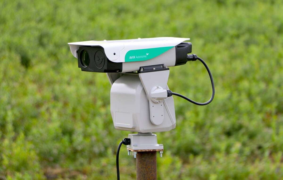 The AVIX Autonomic Mark II automated laser bird deterrent can be programmed with 16 different patterns and 10 time slots. Each pattern can be assigned to a specific time slot, enabling a variety of bird-repelling patterns at different times of day. Photo: Bird Control Group