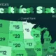 Map showing America's healthiest states in 2025.