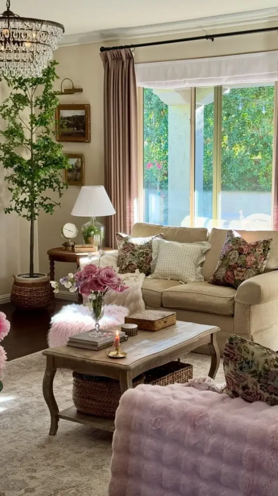 Spring Living Room Decor Fresh Florals