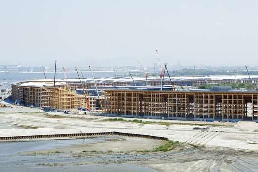 June 12, 2024 Expo Osaka 2025 Grand Ring construction progress. Image © Expo Osaka 2025