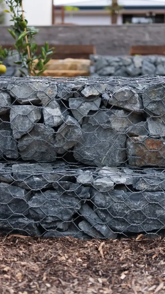 Gabion Stone and Wire Fence Gabion Stone and Wire Fence