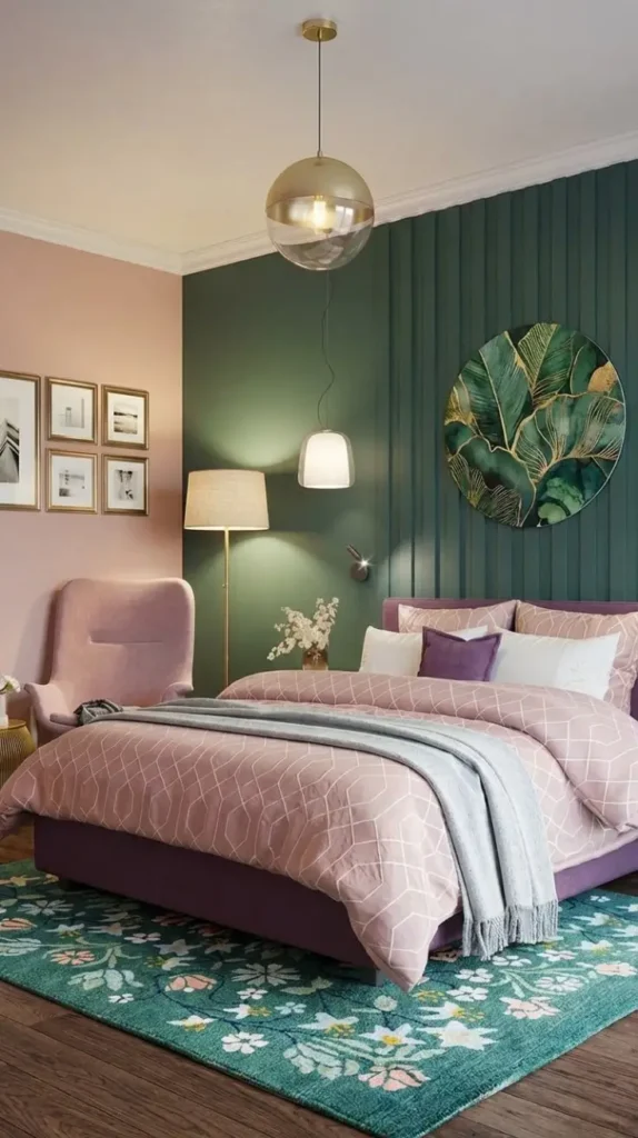 Pink and Green Bedroom Ideas