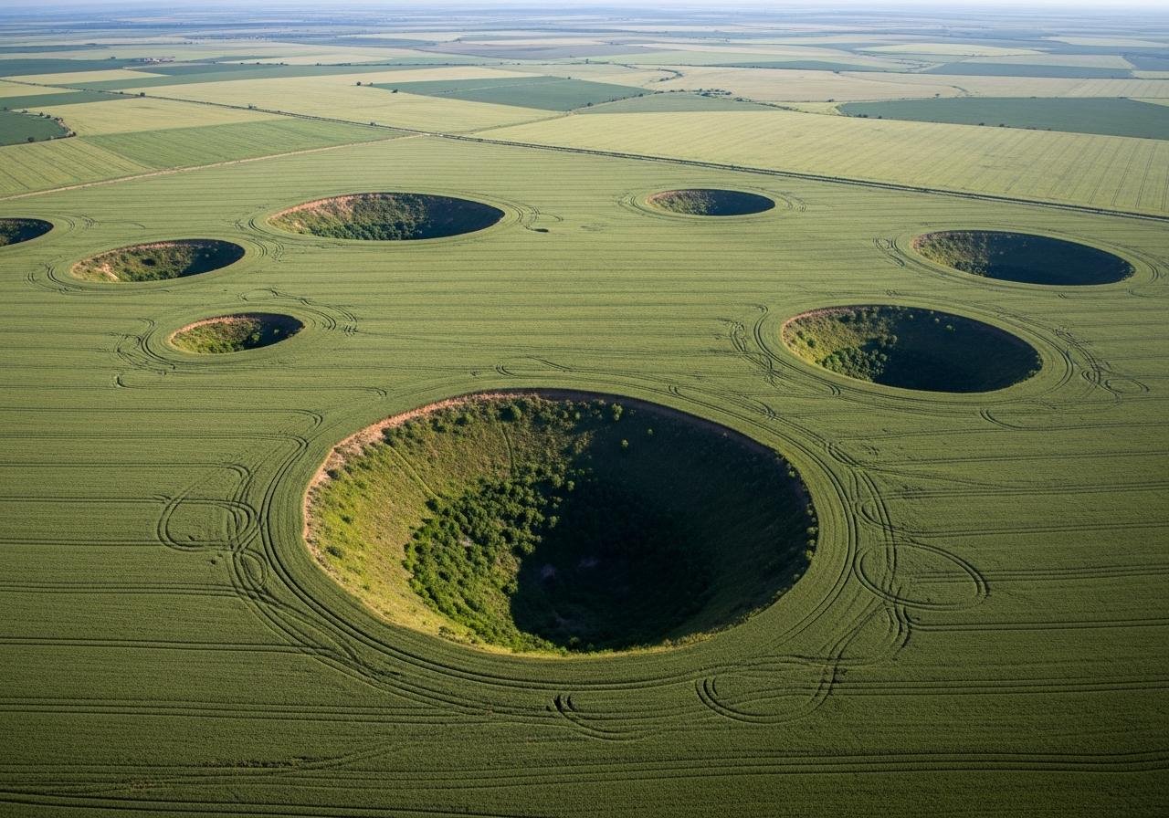 Sinkholes Threaten Turkish Farmlands