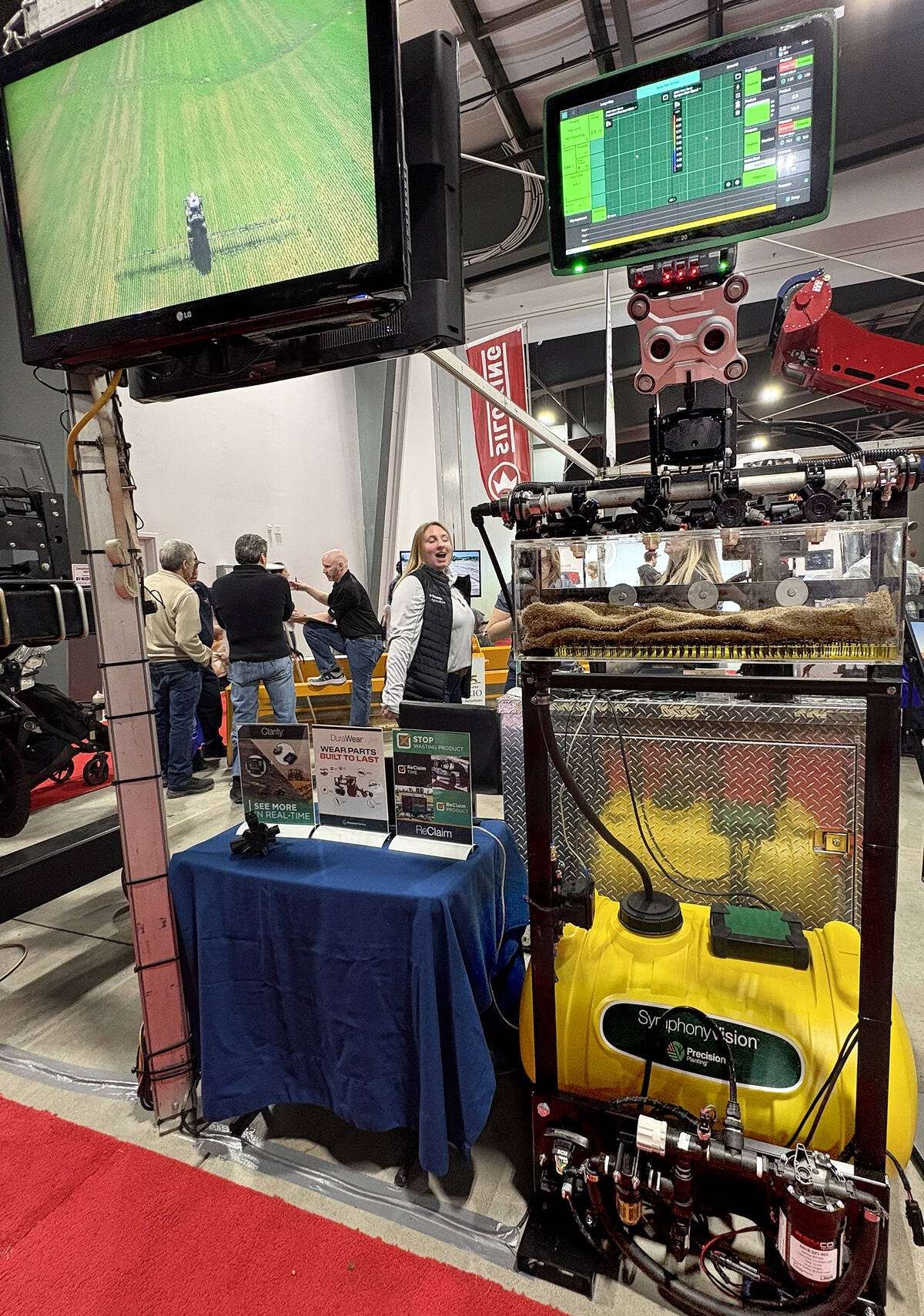 Precision Planting’s Symphony Vision uses vision-based spot spraying to inform what is required and, married with the Gen 3 20/20, a farmer can adjust rate and pressure with a touch of the screen — and the pump’s back pressure maintains faster pulse control. Photo: Diana Martin