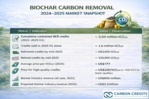 biochar carbon market snapshot 2025