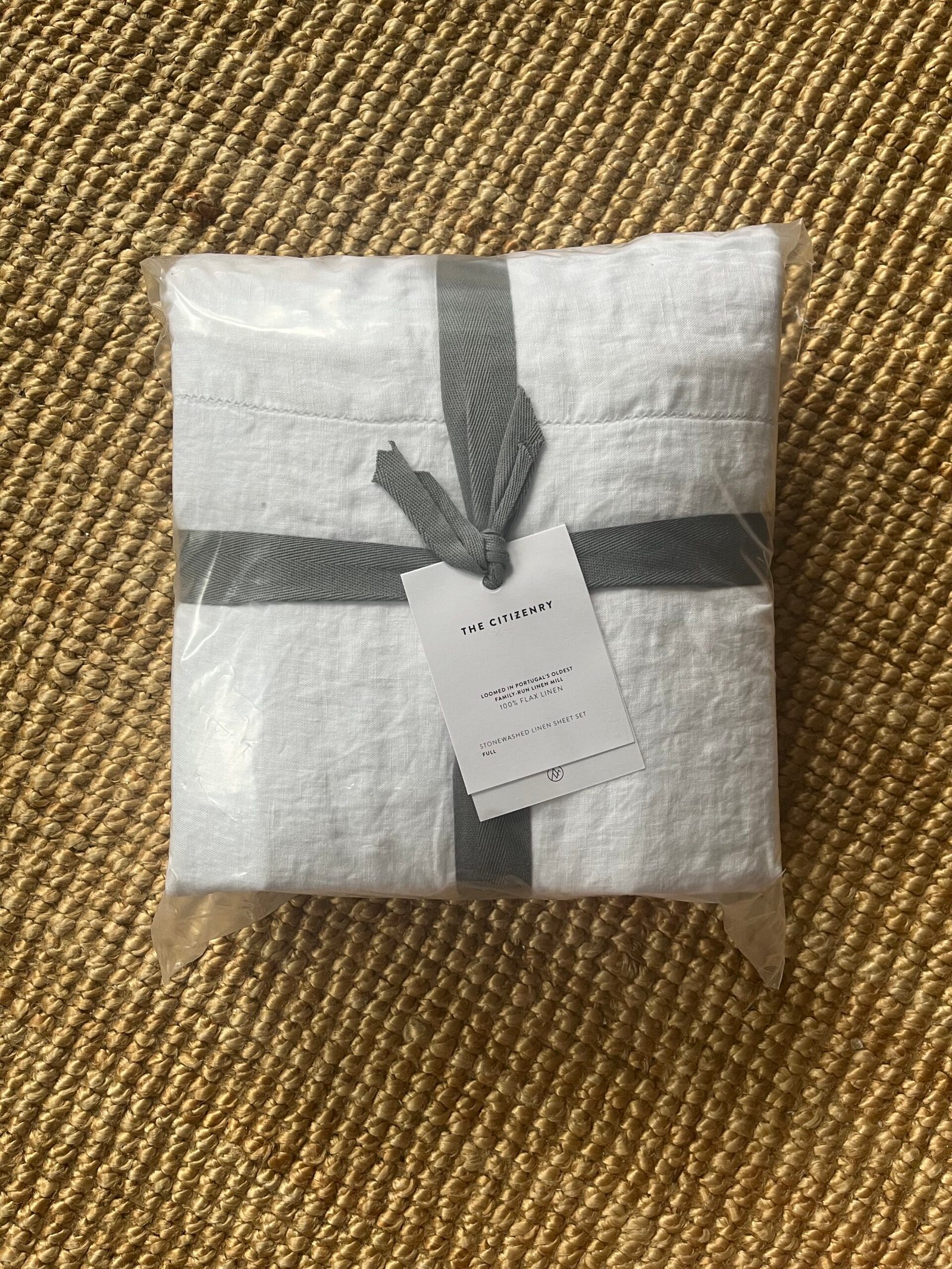 The Citizenry linen sheets.