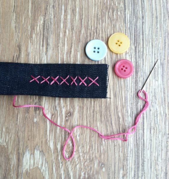 adorning denim friendship bracelet