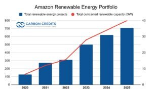 Amazon renewable energy portfolio 2025