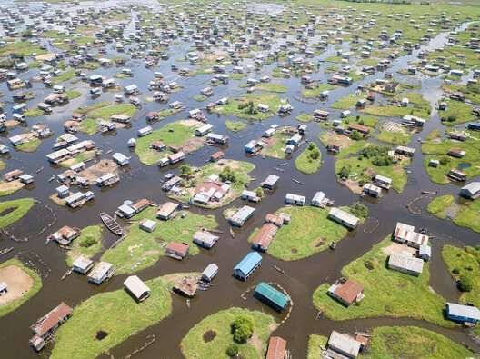 Aerial View of the Floating Village of Ganvie_2018. Image © Victor Espadas González Aerial View of the Floating Village of Ganvie_2018. Image © Victor Espadas González