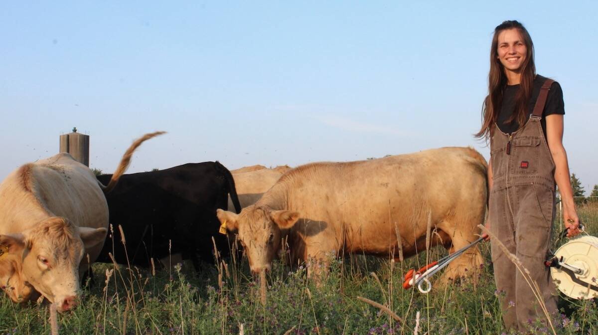 Abbey Taylor, ready to install some fence. Photo: Courtesy Abbey Taylor