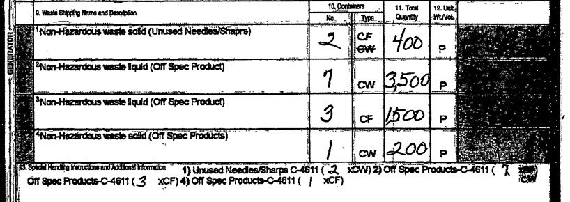 hazardous waste manifest