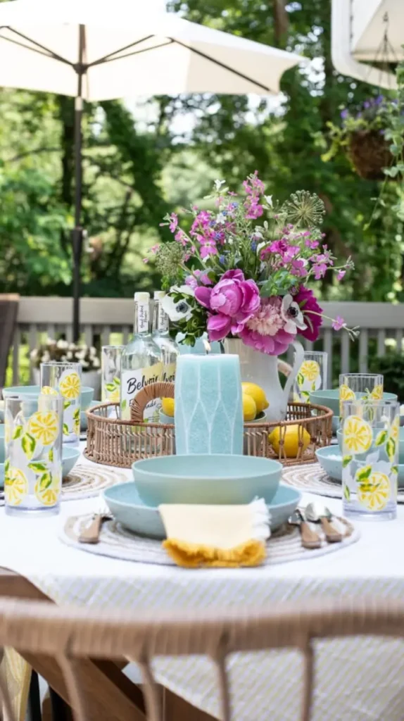 Outdoor Table Decor Ideas