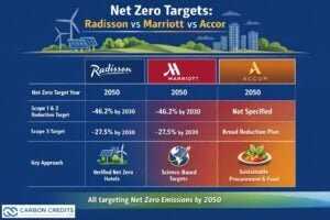 Radisson vs Marriott vs Accor net zero 