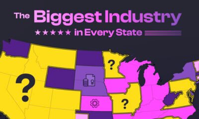 A preview of a U.S. map with the text "The Biggest Industry in Every State"