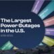 the preview image for a polar bar chart ranking the top power outages in the U.S. between 2013 and 2023, ordered by the number of customers affected.