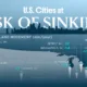 Preview of a U.S. map showing the cities that are sinking, using data from Nature Cities.