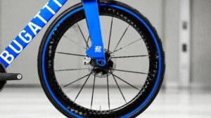 Special-edition Grand Prix 5000 tires from Continental fitted to Bugatti Factor One bike
